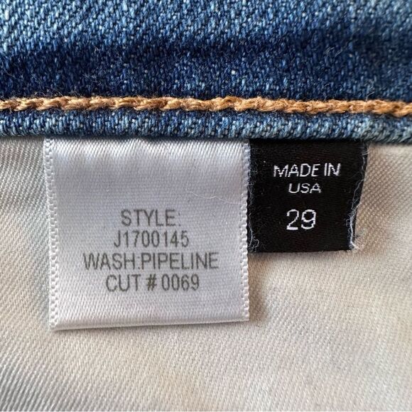 Veronica Beard Ines Paint Splatter 10.75" Cropped Girlfriend Jeans Size 28 - Picture 8 of 9